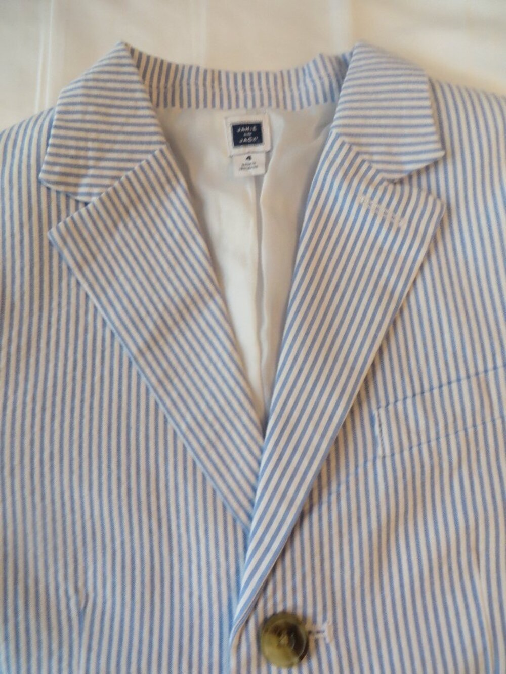 Janie and Jack Boys Blazer |Seersucker | Spring Collection| Size 4